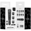INTENSE - KURT MINI MASAJEADOR CON 4 CABEZALES INTERCAMBIABLES NEGRO