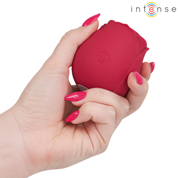 INTENSE - CAMELLIA ROSA SUCCIONADOR DE CLÍTORIS POR ONDAS BURDEOS