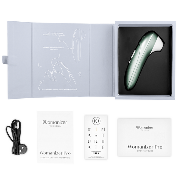 WOMANIZER - PRO VIBRANT ESTIMULADOR DE CLÍTORIS VERDE SALVIA
