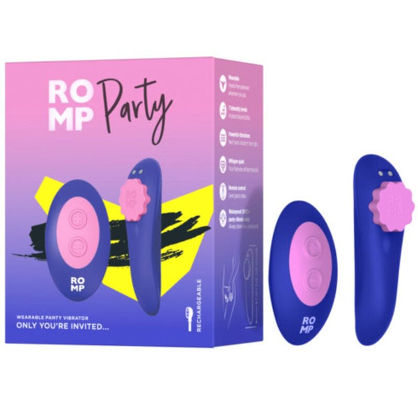 ROMP - PARTY PANTIE MAGNÉTICO VIBRADOR SILICONA CONTROL REMOTO