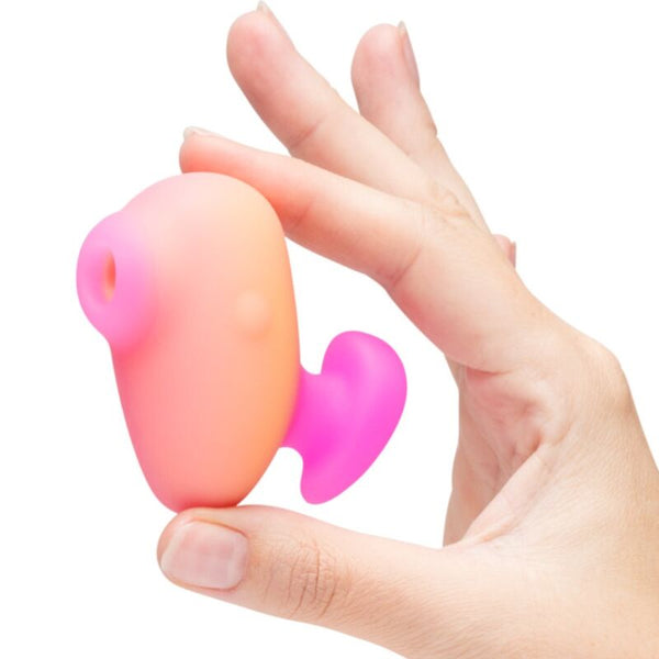 ROMP - KISS SUCCIONADOR DE CLÍTORIS VIBRADOR DE DEDO RECARGABLE