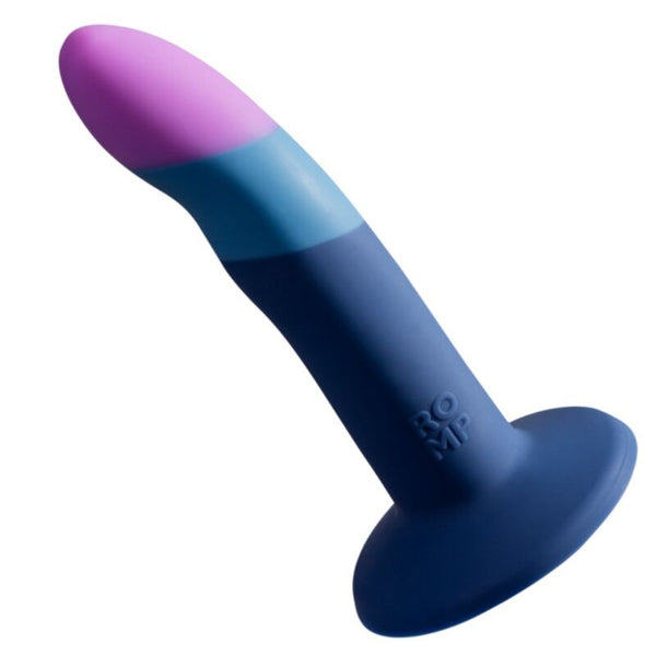 ROMP - PICCOLO DILDO SILICONA CON VENTOSA TRICOLOR 14 CM