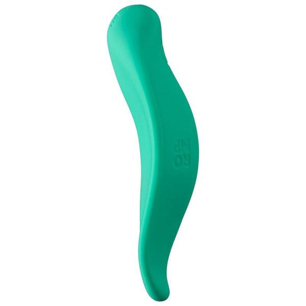 ROMP - WAVE VIBRADOR ESTIMULADOR DE CLÍTORIS FORMA ERGONÓMICA VERDE AGUA