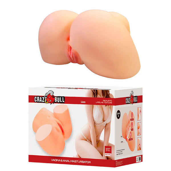 CRAZY BULL - LIORA MASTURBADOR VAGINAL Y ANAL DOBLE XXL