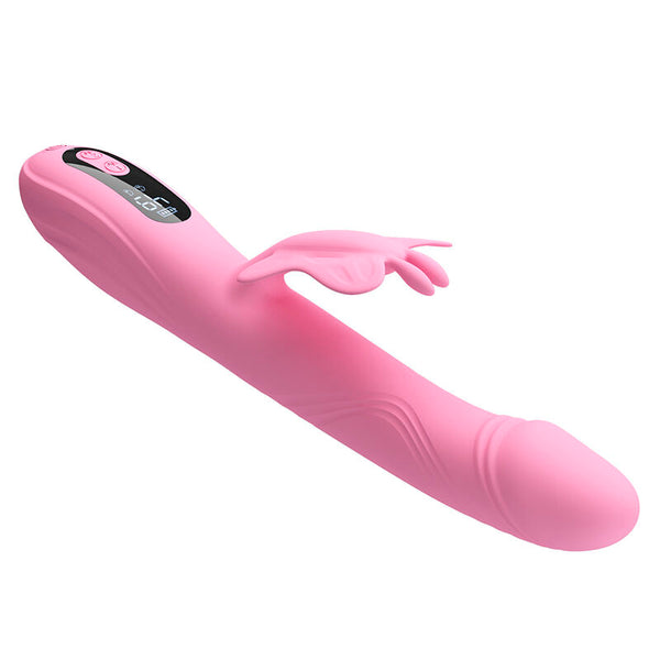 PRETTY LOVE - BELLA VIBRADOR RABBIT CON ESTIMULACIÓN MARIPOSA Y LED ROSA