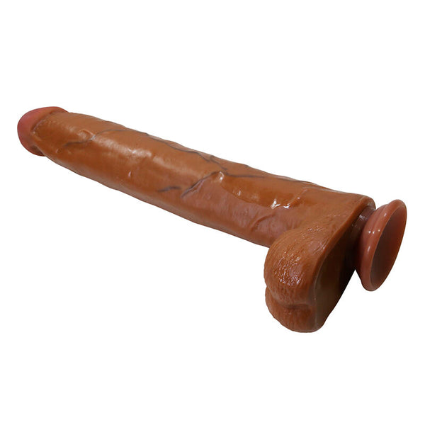 PRETTY LOVE - DANY DILDO REALÍSTICO FLEXIBLE CON VENTOSA 36 CM -Ø- 5,6 CM MARRÓN