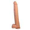 PRETTY LOVE - PAT DILDO REALÍSTICO FLEXIBLE CON VENTOSA NATURAL 40 CM -Ø- 6 CM