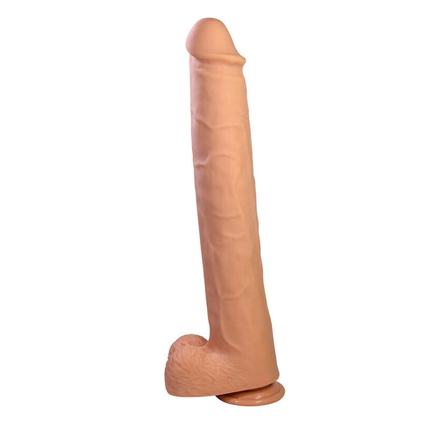 PRETTY LOVE - PAT DILDO REALÍSTICO FLEXIBLE CON VENTOSA NATURAL 40 CM -Ø- 6 CM