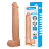 PRETTY LOVE - PAT DILDO REALÍSTICO FLEXIBLE CON VENTOSA NATURAL 40 CM -Ø- 6 CM