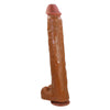 PRETTY LOVE - PAT DILDO REALÍSTICO FLEXIBLE CON VENTOSA 40 CM -Ø- 6 CM MARRÓN