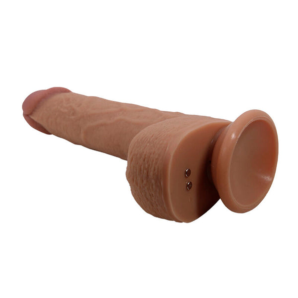 PRETTY LOVE - TOMMY VIBRADOR REALÍSTICO CON EMPUJE MARRÓN OSCURO CONTROL REMOTO