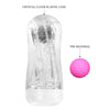PRETTY LOVE - MASTURBADOR CUP 360º TEXTURIZADO TRANSPARENTE