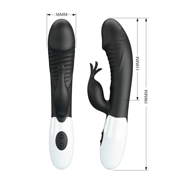 PRETTY LOVE - RASMUSSEN VIBRADOR RABBIT 30 FUNCIONES NEGRO