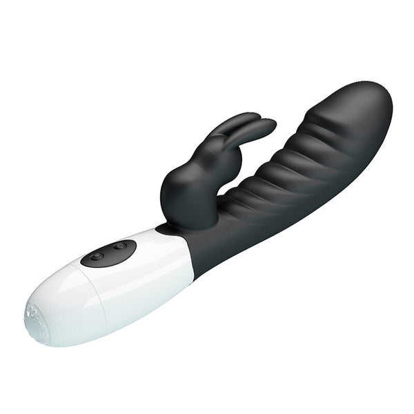 PRETTY LOVE - NAUGHTY BUNNY VIBRADOR RABBIT 30 FUNCIONES NEGRO