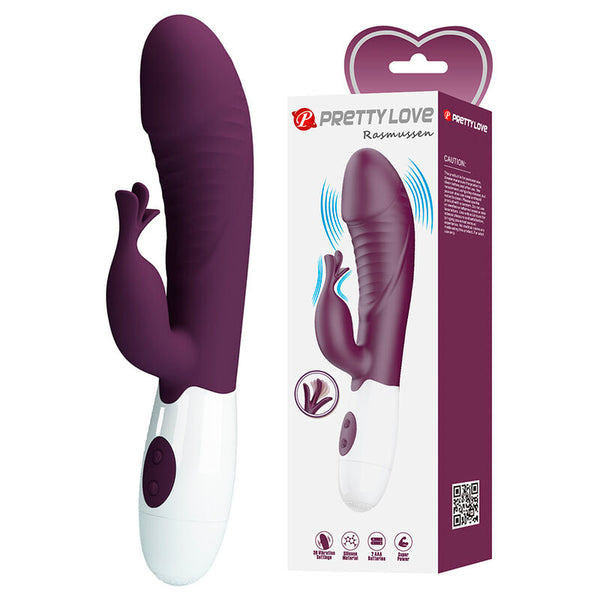 PRETTY LOVE - ROGUE MUSE VIBRADOR RABBIT 30 FUNCIONES MORADO