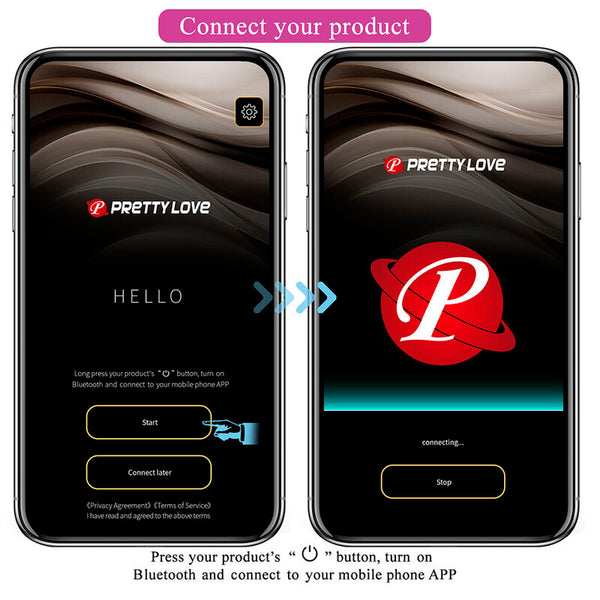 PRETTY LOVE - KLAY VIBRADOR HUEVO CON EMPUJE APP CONTROL MORADO