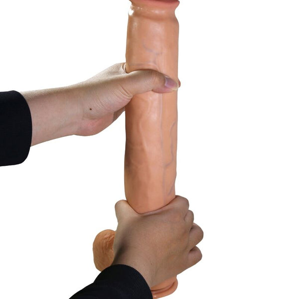 PRETTY LOVE - RAEL DILDO REALÍSTICO FLEXIBLE CON VENTOSA 40 CM -Ø- 6 CM MARRÓN