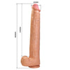 PRETTY LOVE - RAEL DILDO REALÍSTICO FLEXIBLE CON VENTOSA 40 CM -Ø- 6 CM MARRÓN