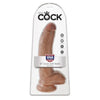 KING COCK - DILDO REALÍSTICO CON TESTÍCULOS 22,8 CM
