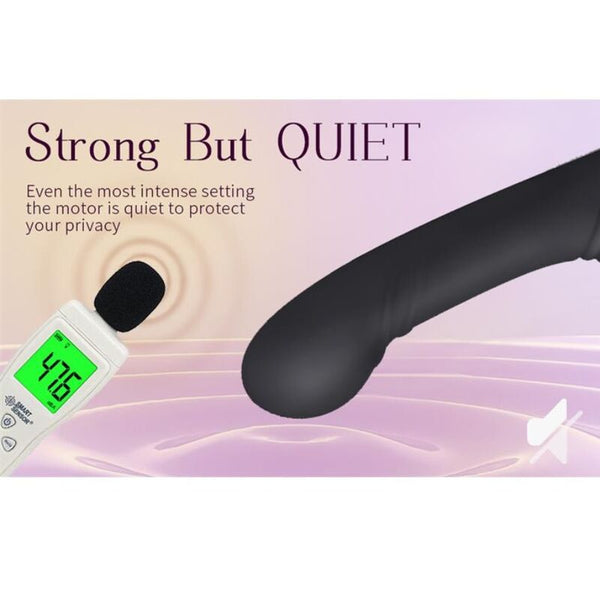 NALONE - ALLOW VIBRADOR DOBLE CON ROTACIÓN Y EMPUJE NEGRO