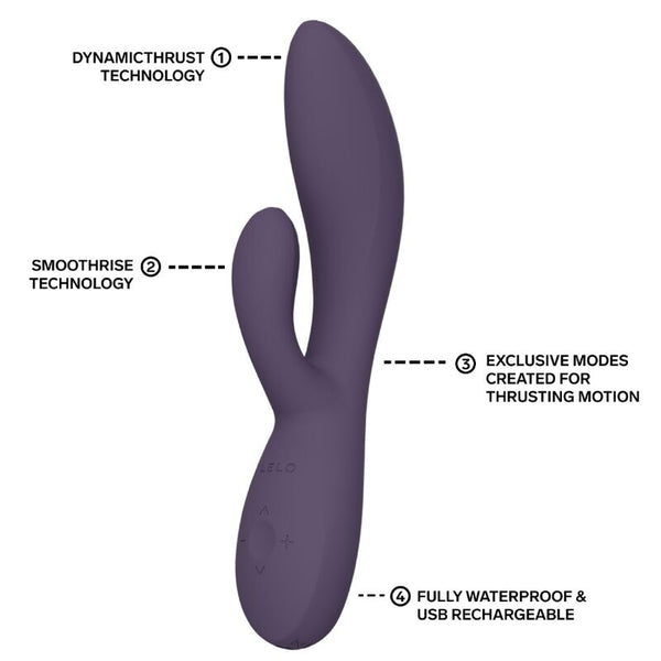 LELO - INA THRUST VIBRADOR RABBIT CON EMPUJE MORADO