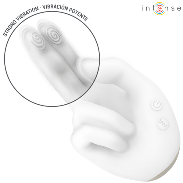 INTENSE - JIMMY ESTIMULADOR MULTIFUNCIÓN CON FORMA DE MANO, VIBRACIÓN Y CALOR
