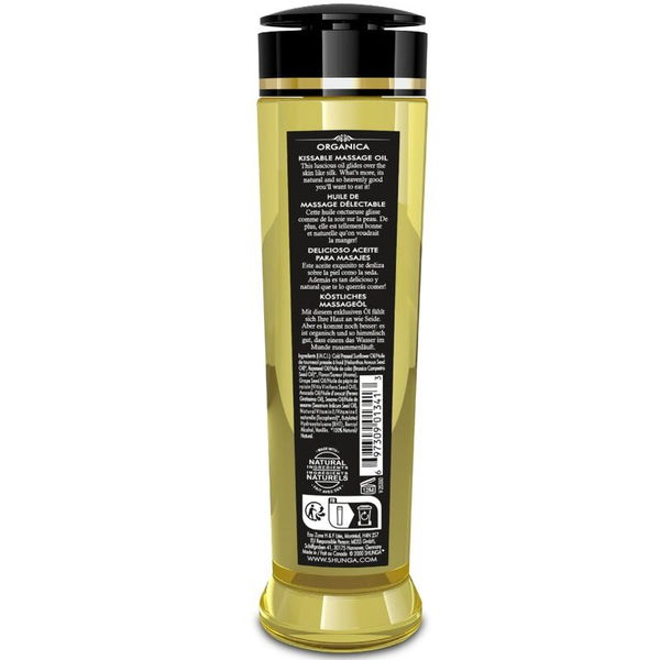 SHUNGA - ACEITE DE MASAJE ORGÁNICO FRAMBUESA 240 ML