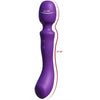 SHE.E.O - WAND MASAJEADORA VIBRADORA DE DOBLE EXTREMO MORADA