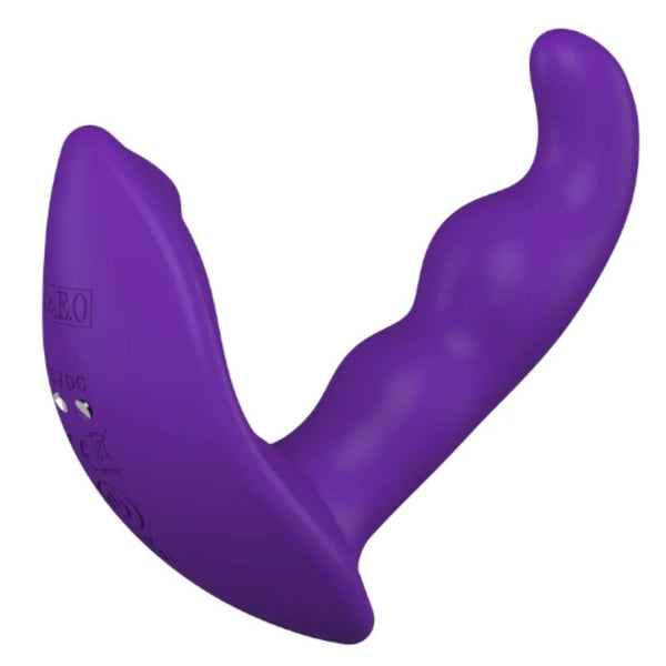 SHE.E.O - ESTIMULADOR ANAL VIBRADOR ROTATIVO CON CONTROL REMOTO MORADO
