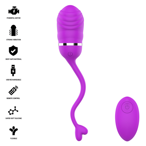 INTENSE - SOOKIE HUEVO VIBRADOR CON CONTROL REMOTO MORADO