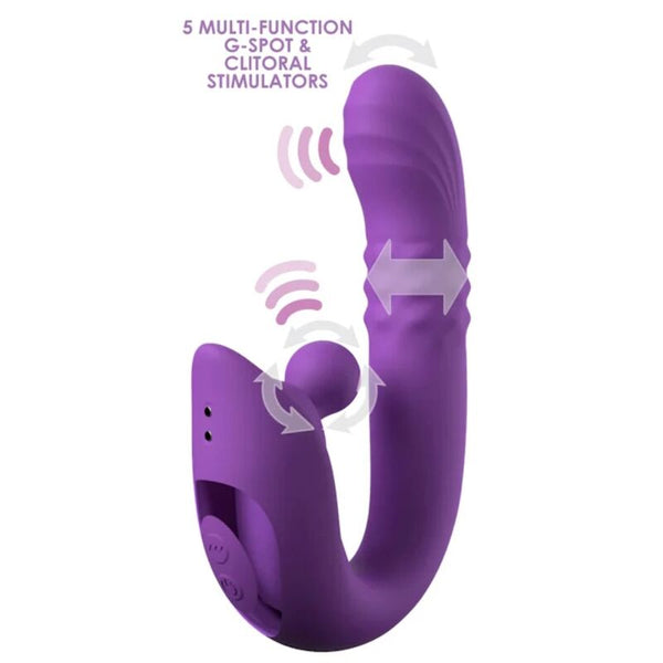 FANTASY FOR HER - HARMONI PRO PURPLE VIBRADOR RABBIT PARA PUNTO G Y CLÍTORIS