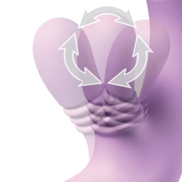 FANTASY FOR HER - INTIMOTION FLUTTER PRO PURPLE VIBRADOR RABBIT PARA PUNTO G Y CLÍTORIS