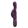 PRETTY LOVE - VIBRADOR RABBIT LOURSEN CON MOVIMIENTO OSCILANTE Y 7 VIBRACIONES RECARGABLE USB MORADO