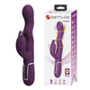 PRETTY LOVE - VIBRADOR RABBIT LOURSEN CON MOVIMIENTO OSCILANTE Y 7 VIBRACIONES RECARGABLE USB MORADO