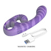 PRETTY LOVE - SUMMER VIBRADOR DOBLE CON ASA 19 CM Ø 3,5 CM MORADO
