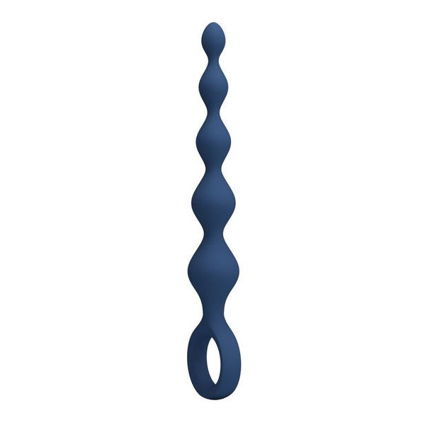 MR PLAY - BOLAS ANALES Y PLUG ANAL SILICONA AZUL 20,4 CM