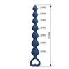 MR PLAY - BOLAS ANALES Y PLUG ANAL SILICONA AZUL 26,7 CM
