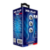MR PLAY - PLUG ANAL CON 3 BOLAS METÁLICAS Y VENTOSA AZUL