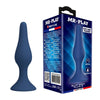 MR PLAY - PLUG ANAL SILICONA AZUL SLIM TALLA S
