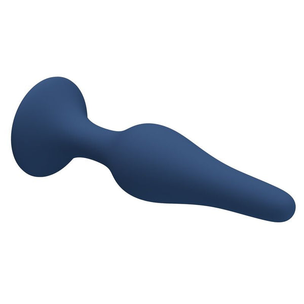 MR PLAY - PLUG ANAL SILICONA AZUL SLIM TALLA S