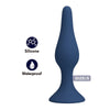 MR PLAY - PLUG ANAL SILICONA AZUL SLIM TALLA S