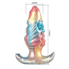POWER MONSTERS - EBON LEVIATHAN PLUG ANAL HINCHABLE FANTASÍA TRICOLOR 18 CM