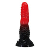 POWER MONSTERS - FIRE DRAGON DILDO FANTASÍA CON VENTOSA 24,5 CM Ø 5,8 CM ROJO Y NEGRO