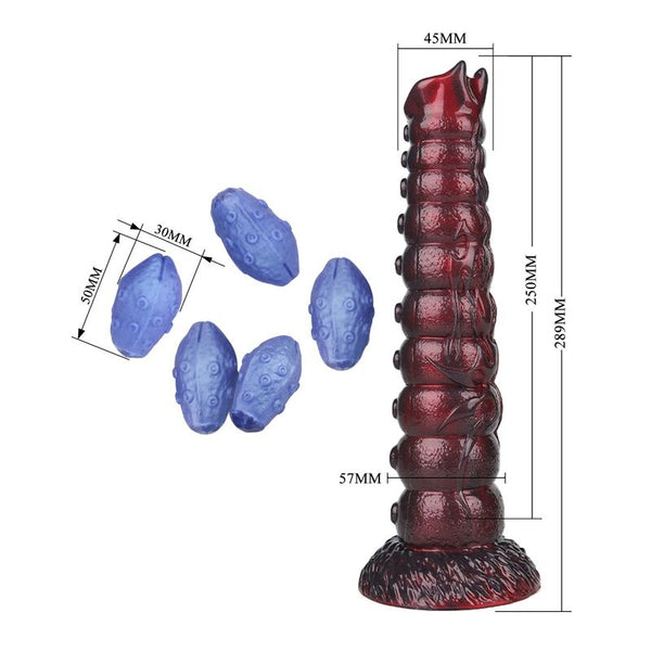 POWER MONSTERS - VOIDCLAW BRUTE DILDO HINCHABLE FANTASÍA BICOLOR 29 CM Ø 5,7 CM