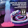 POWER MONSTERS - VOID PYTHON DILDO FANTASÍA CON VENTOSA 20,5 CM Ø 5,2 CM AZUL, LILA Y ROSA