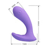 PRETTY LOVE - ANDROMEDA VIBRADOR DE DOBLE ESTIMULACIÓN RECARGABLE MORADO