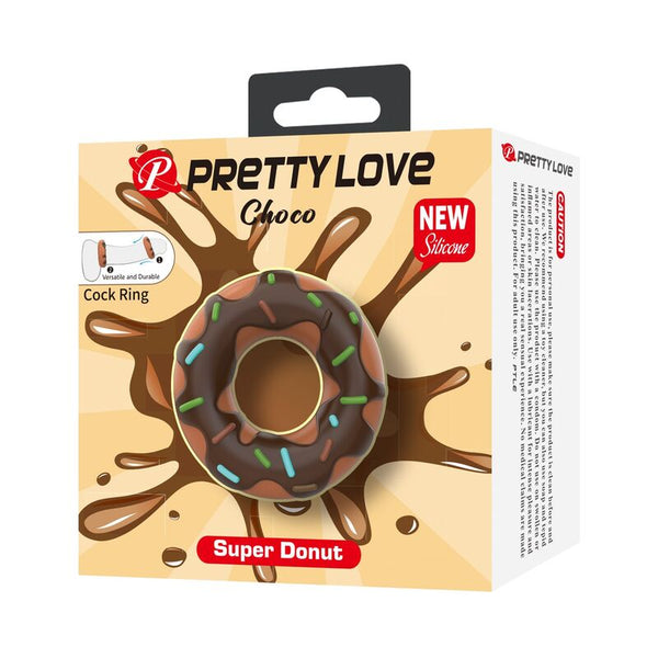 PRETTY LOVE - ANILLO PARA PENE SUPER DONUT MARRÓN