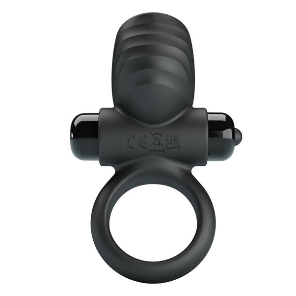 PRETTY LOVE - ANILLO VIBRADOR PARA PENE ADRIEN 10 FUNCIONES NEGRO