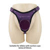 PRETTY LOVE - ARNÉS UNIVERSAL TIPO BRAGA PARA STRAP-ON MORADO Y NEGRO