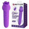 PRETTY LOVE - DANNELL VIBRADOR CON ESTIMULACIÓN ORAL Y CLITORAL RECARGABLE MORADO